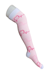 Media Antivarices con diseño Dama Doktor's DKTMED - Ekg Rosado Blanco