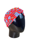 Turbante Vincha con diseño Dama Doktor's MS00025 - Floreado Rojo