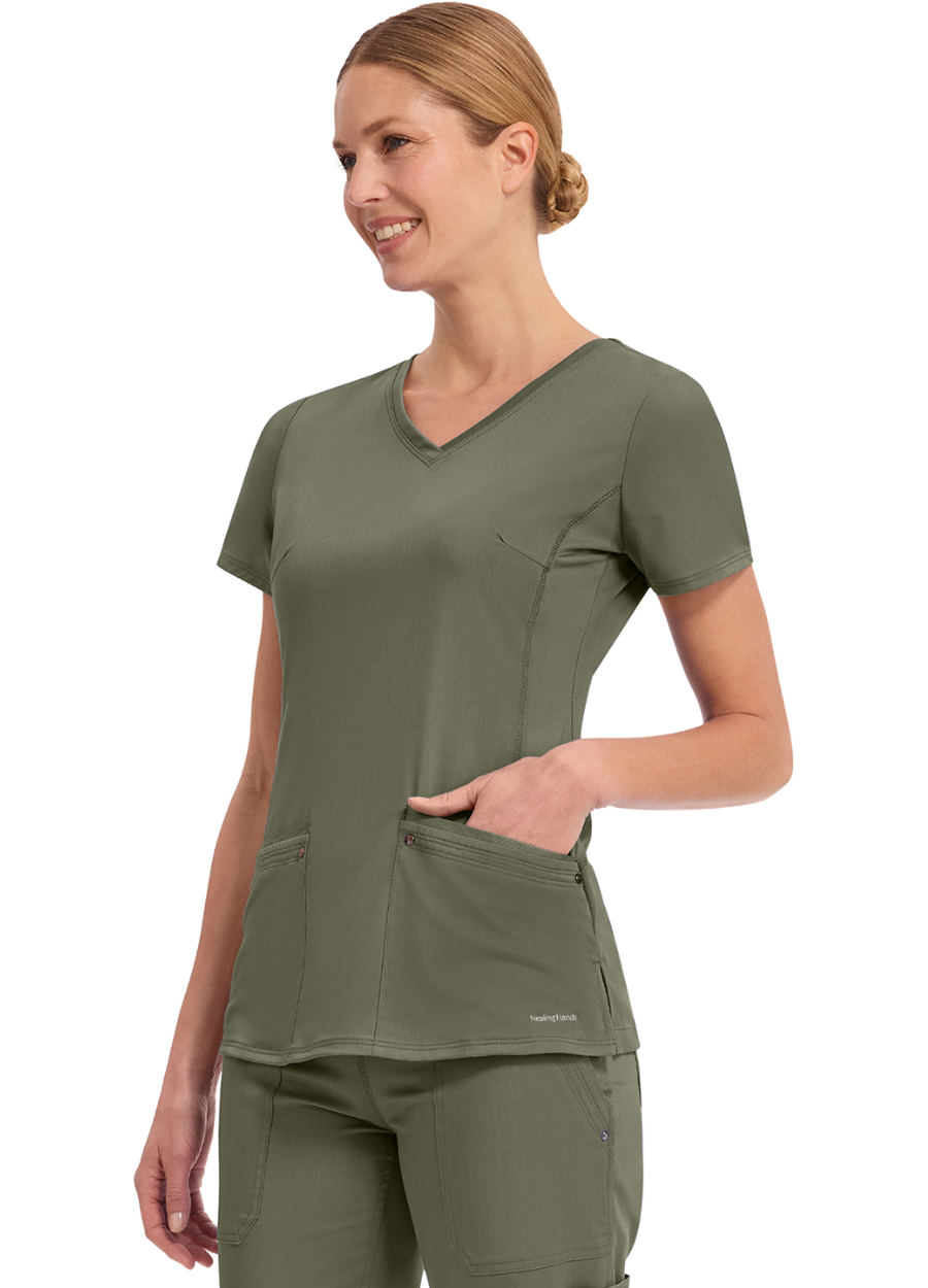 Chaqueta Dama Healing Hands HH Purple Label 2245 - Olive
