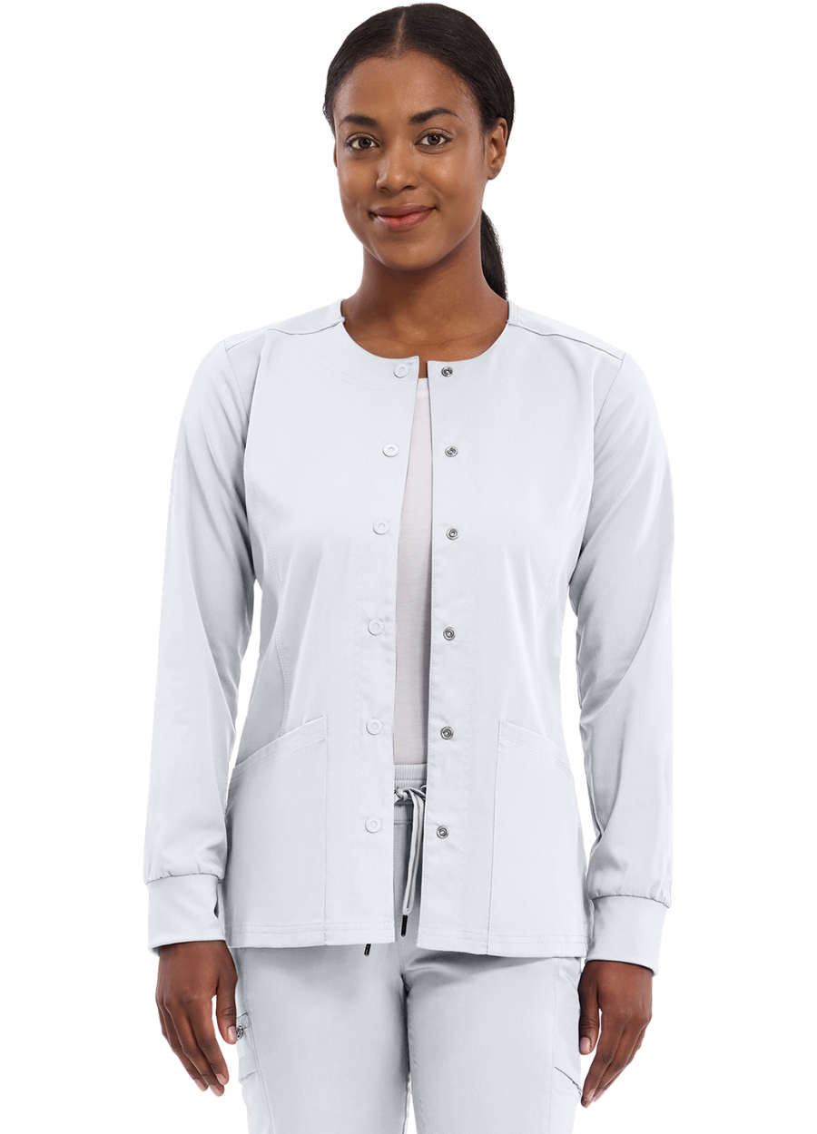 Blazer Dama Healing Hands HH Purple Label 5063 - White