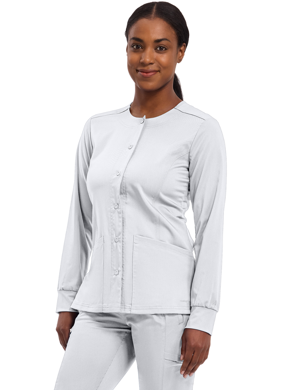 Blazer Dama Healing Hands HH Purple Label 5063 - White