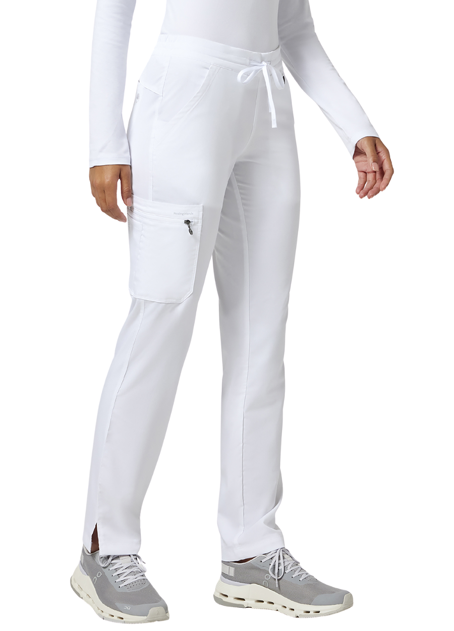 Pantalón Dama Healing Hands HH Purple Label 9181 - White