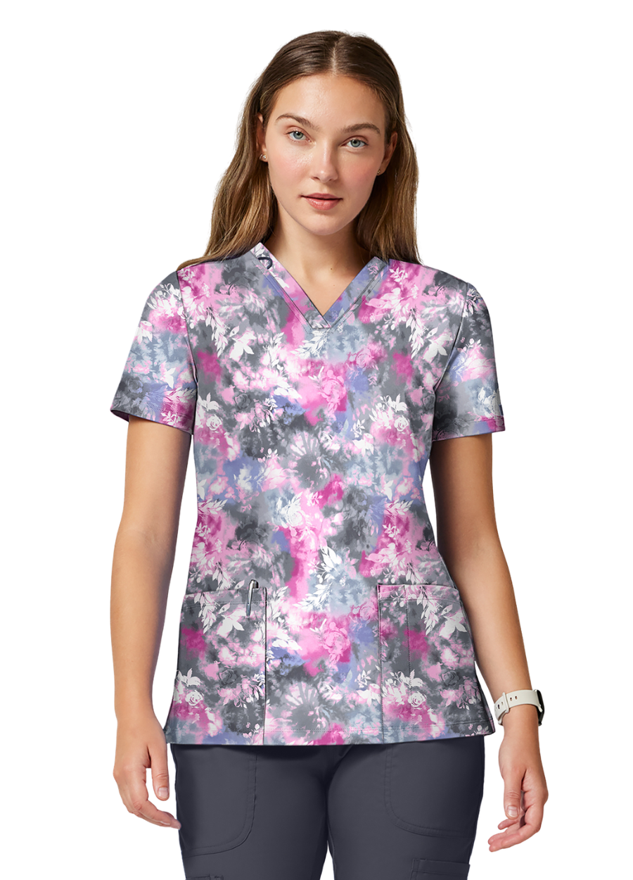 Chaqueta con diseño Dama Cherokee Achieve CK00010 - Tie Dye Petals