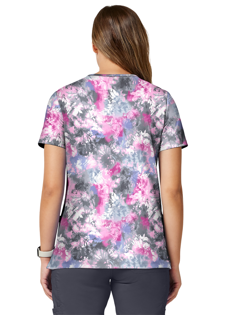 Chaqueta con diseño Dama Cherokee Achieve CK00010 - Tie Dye Petals