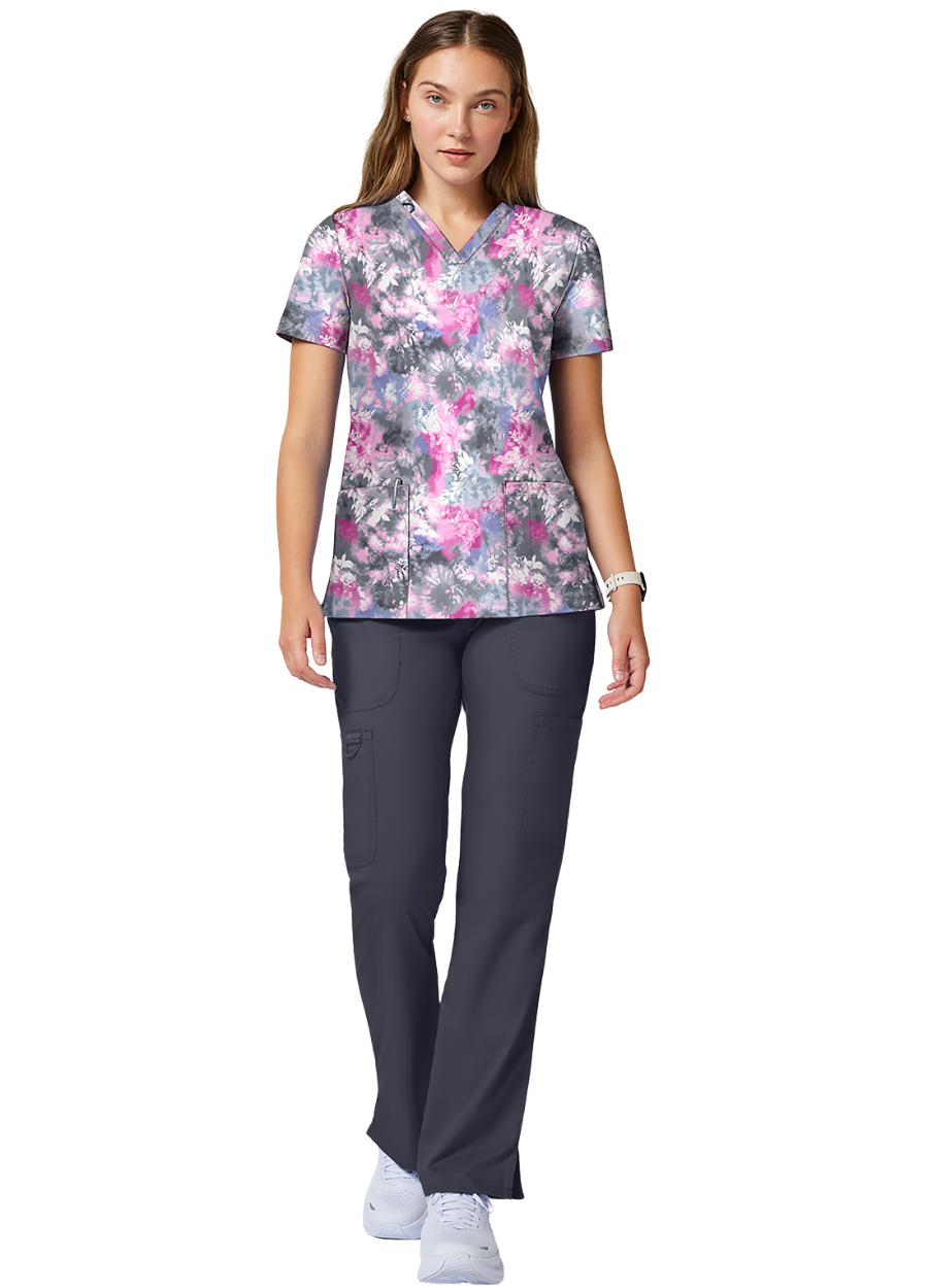 Chaqueta con diseño Dama Cherokee Achieve CK00010 - Tie Dye Petals