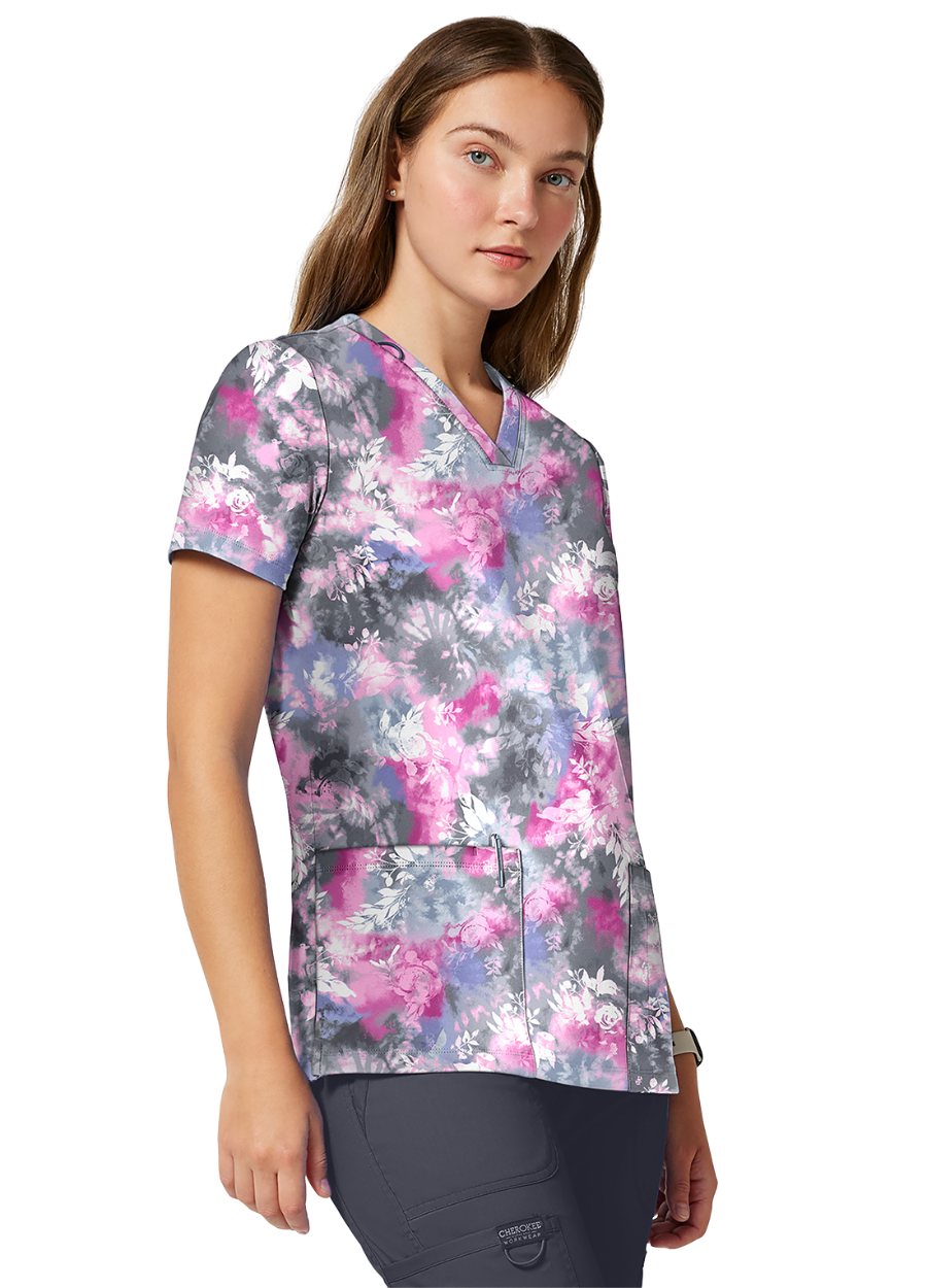 Chaqueta con diseño Dama Cherokee Achieve CK00010 - Tie Dye Petals