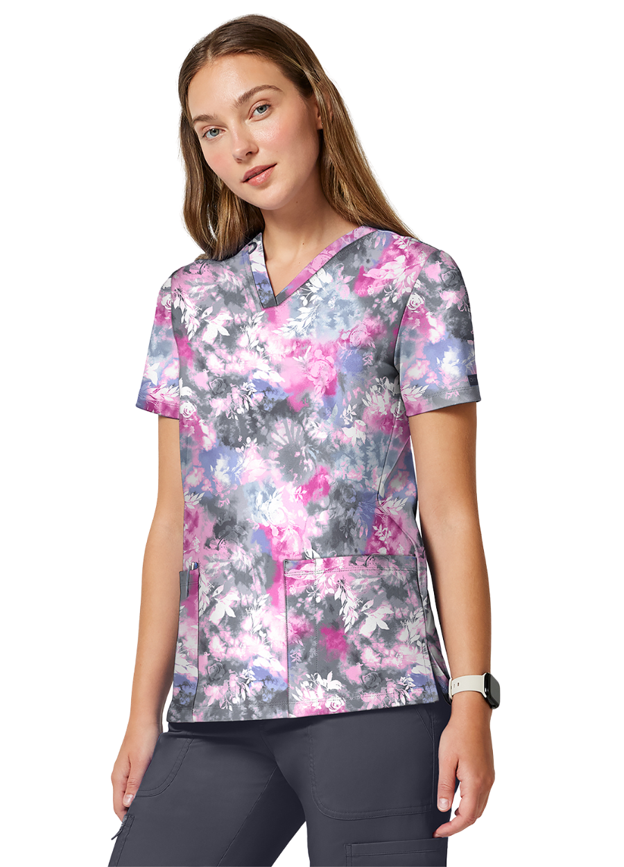 Chaqueta con diseño Dama Cherokee Achieve CK00010 - Tie Dye Petals