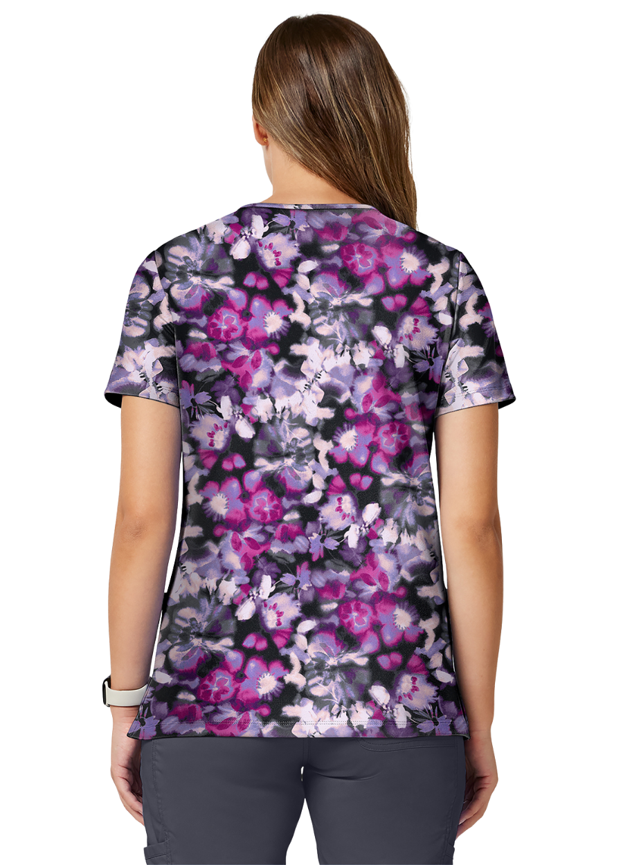 Chaqueta con diseño Dama Cherokee Achieve CK00010 - Watercolor Blooms