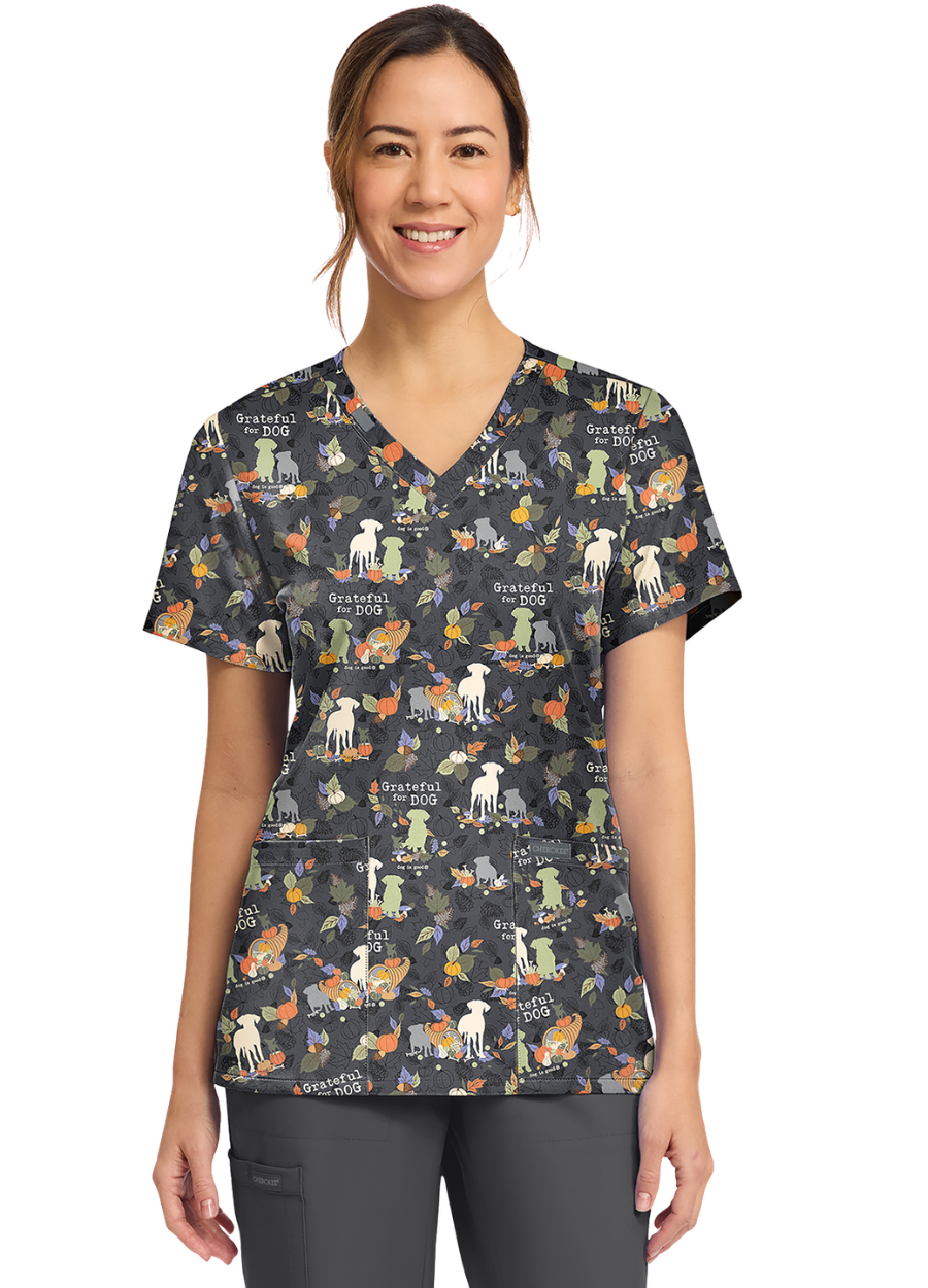 Chaqueta con diseño Dama Cherokee Prints CK856 - Grateful For Dog