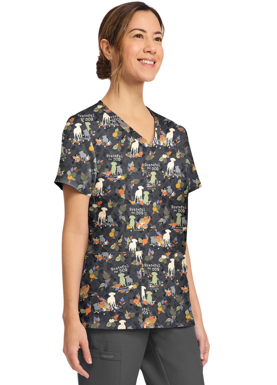 Chaqueta con diseño Dama Cherokee Prints CK856 - Grateful For Dog