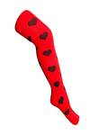 Media Antivarices con diseño Dama Doktor's DKTMED - Corazones/Negro