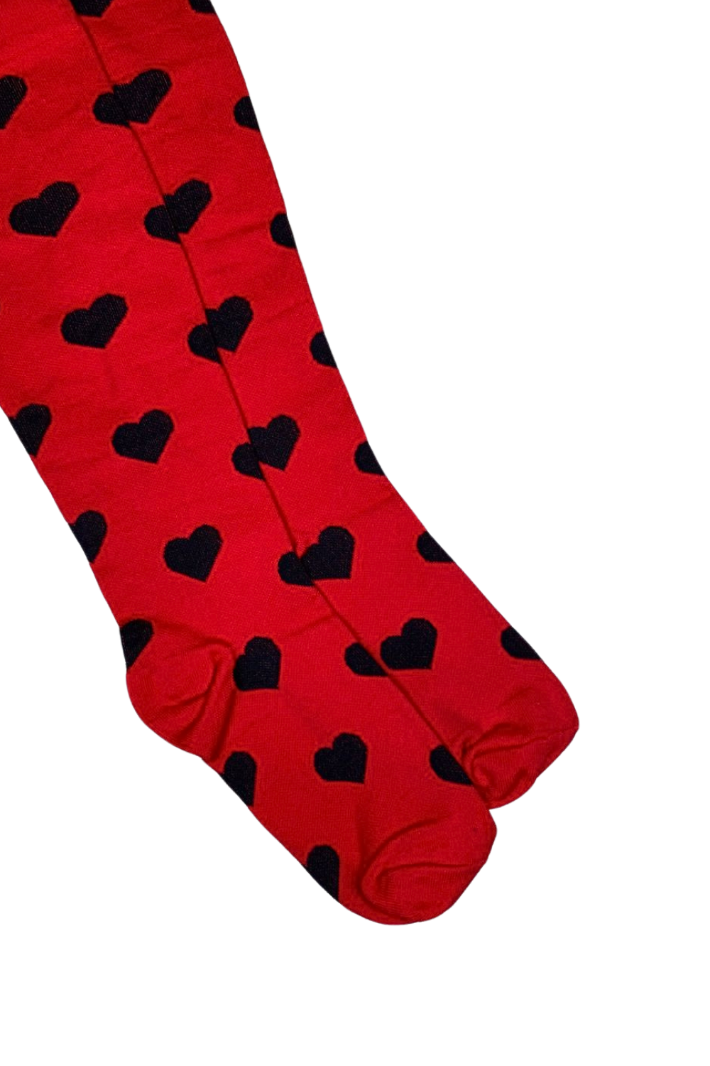 Media Antivarices con diseño Dama Doktor's DKTMED - Corazones/Negro