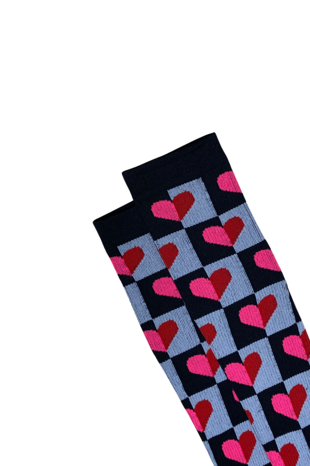 Media Antivarices con diseño Dama Doktor's DKTMED - Corazon Fucs/Roj