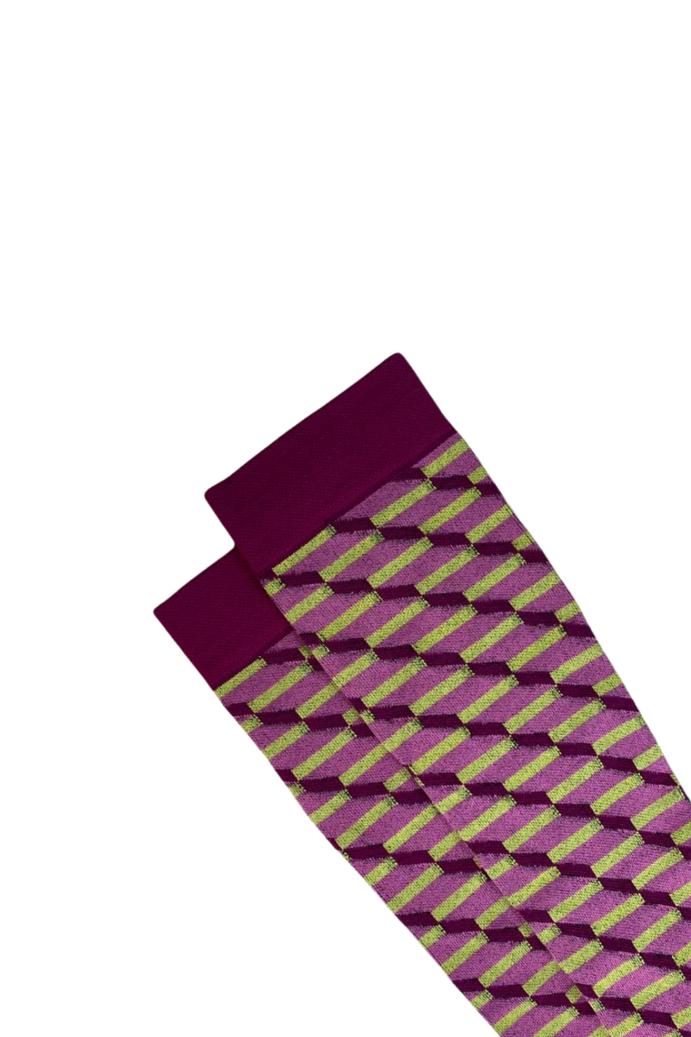 Media Antivarices con diseño Dama Doktor's DKTMED - Diagonales Guinda