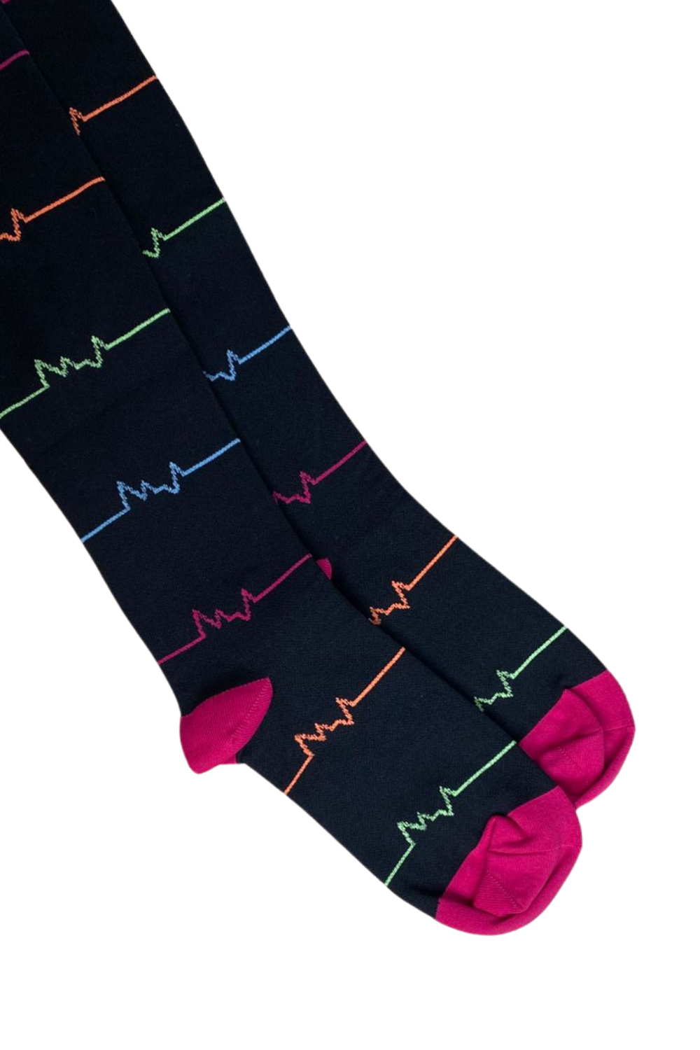 Media Antivarices con diseño Dama Doktor's DKTMED - Ekg Celeste
