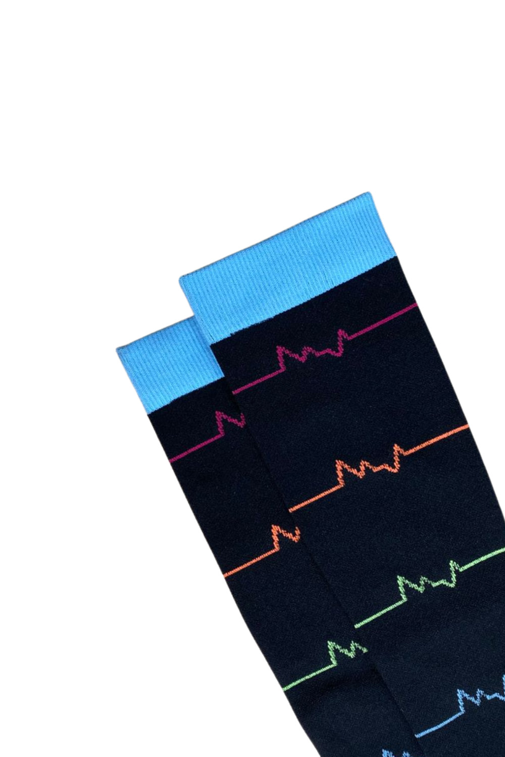 Media Antivarices con diseño Dama Doktor's DKTMED - Ekg Celeste