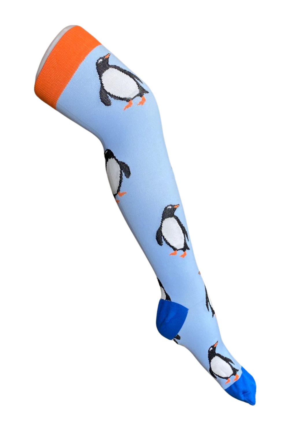 Media Antivarices con diseño Dama Doktor's DKTMED - Pinguino/Cielo