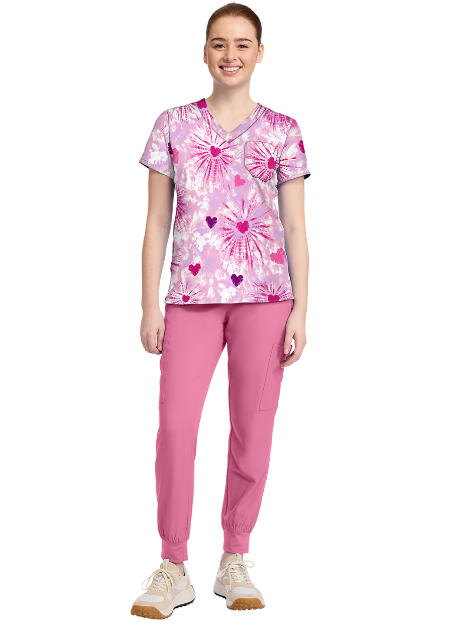 Chaqueta con Diseño Dama Med Couture MC Prints MC632 - Tie Dye Hearts