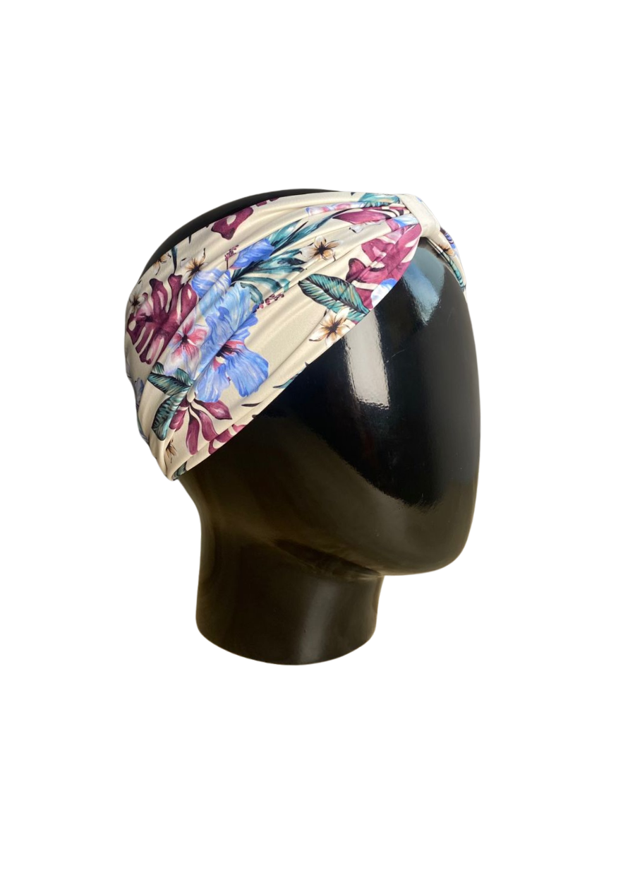 Turbante Vincha con diseño Dama Doktor's MS00025 - Floreado Amarillo