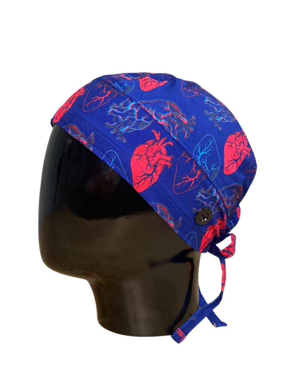 Gorro con diseño Dama Dragon Fly MSGC - Corazón Rojo Azul