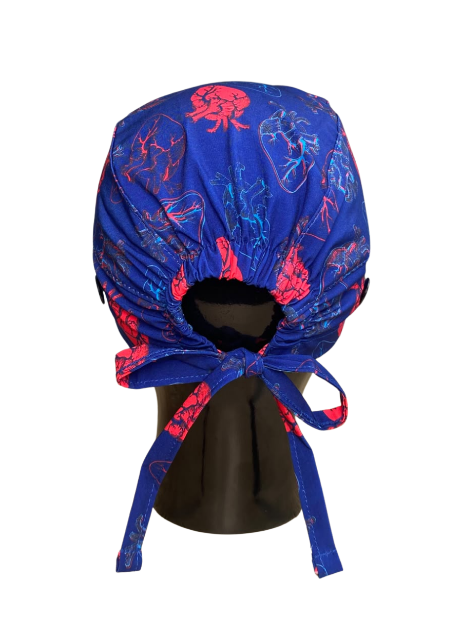 Gorro con diseño Dama Dragon Fly MSGC - Corazón Rojo Azul