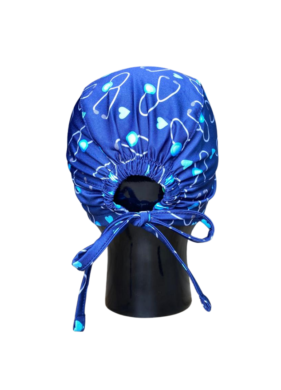 Gorro con diseño Dama Dragon Fly MSGCA - Estetoscopio y Corazones
