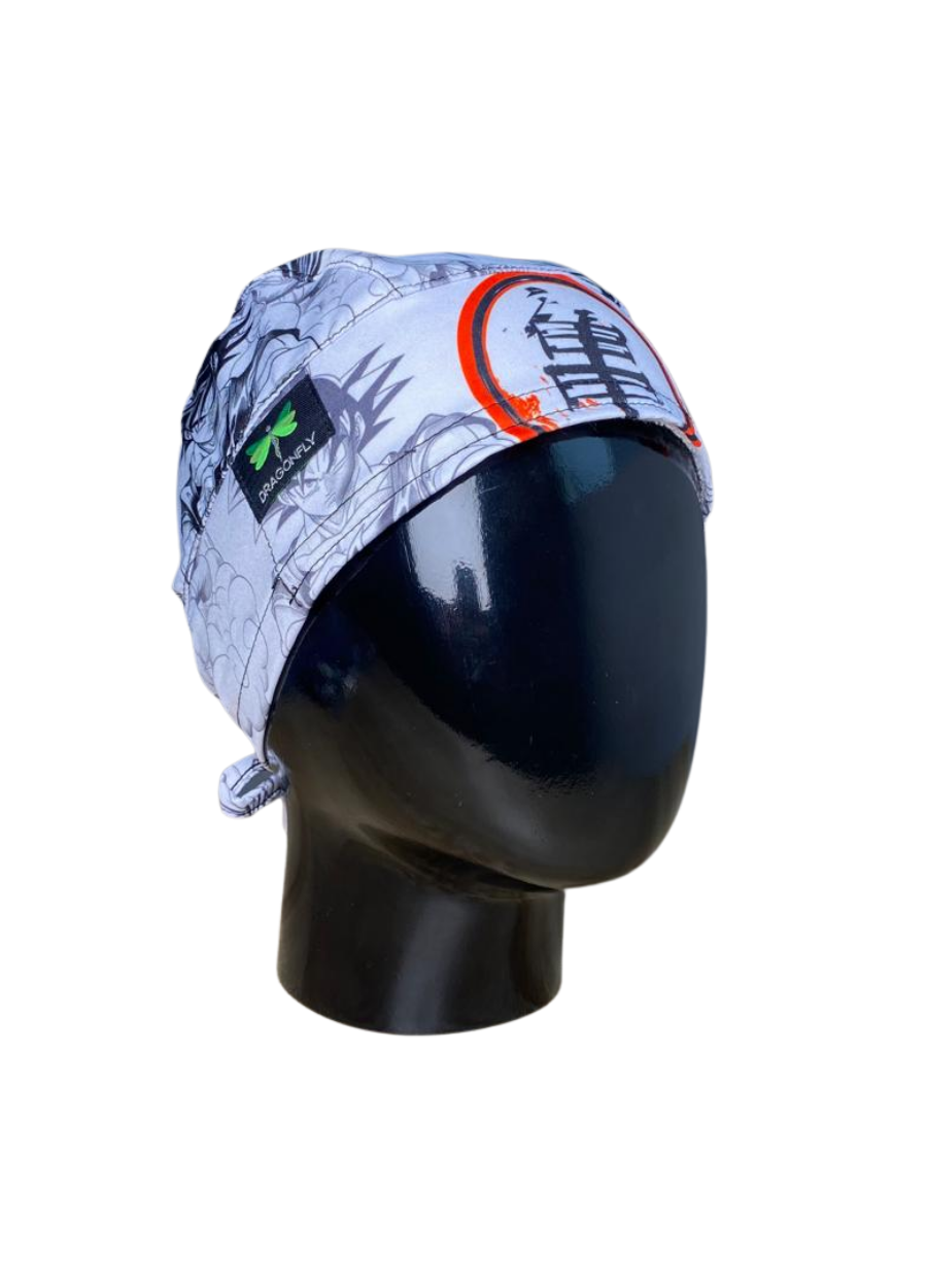 Gorro con diseño Caballero Dragon Fly MSGCA - Goku Blanco y Negro