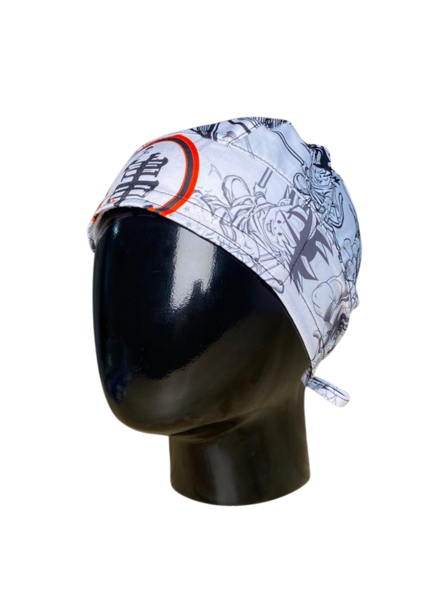 Gorro con diseño Caballero Dragon Fly MSGCA - Goku Blanco y Negro