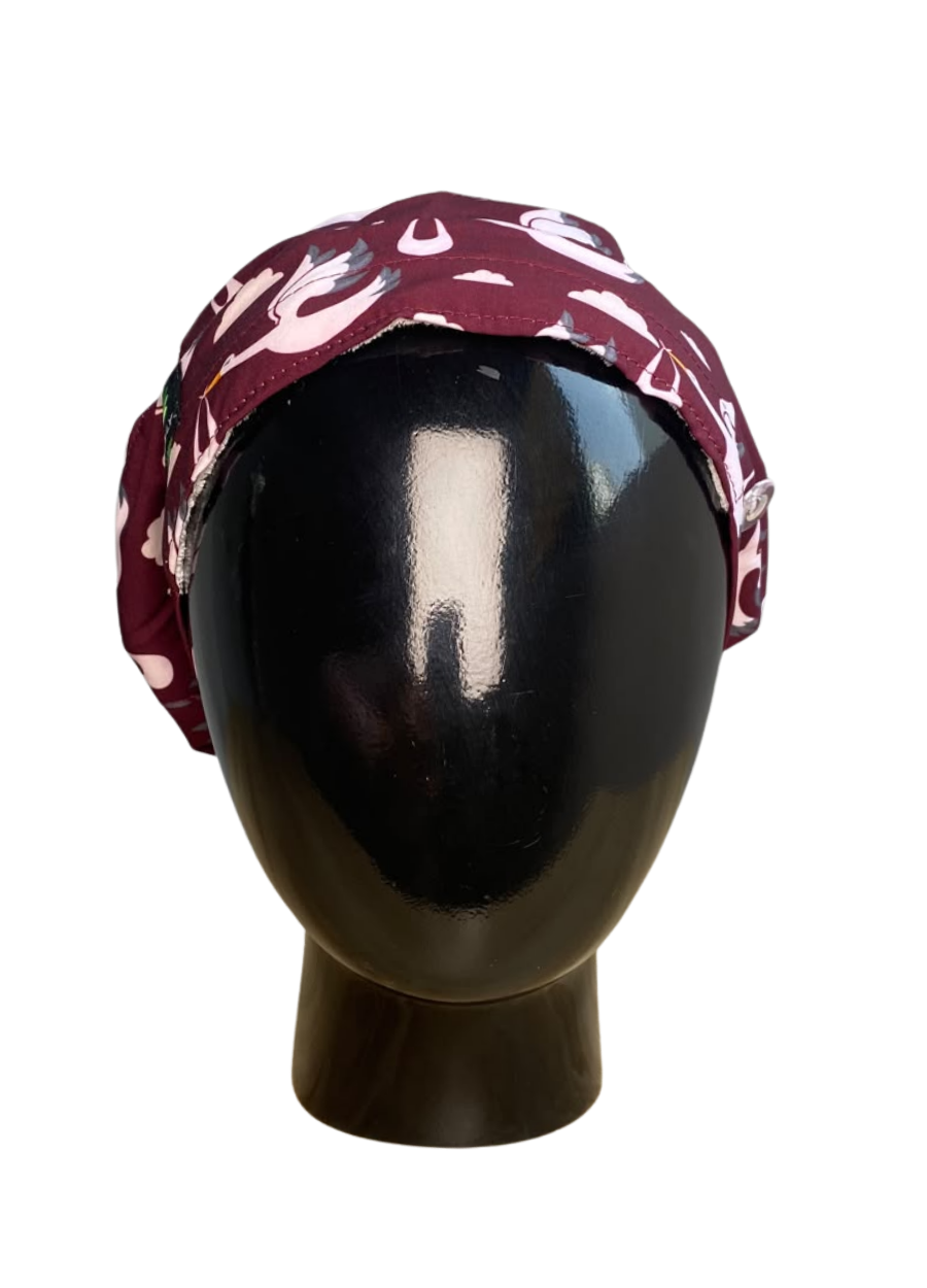 Gorro con diseño Dama Dragon Fly MSGR - Cigüeña Vino