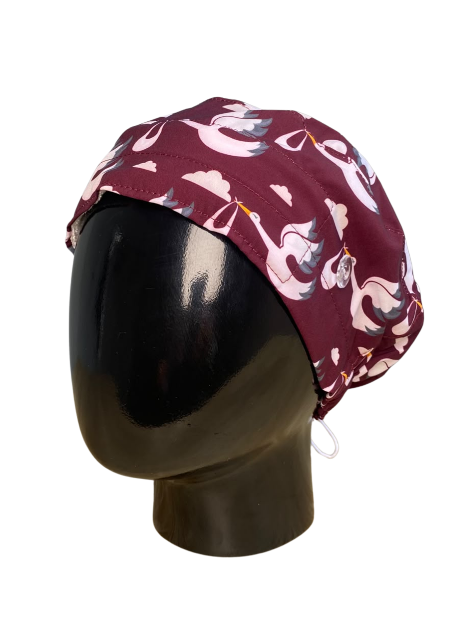 Gorro con diseño Dama Dragon Fly MSGR - Cigüeña Vino