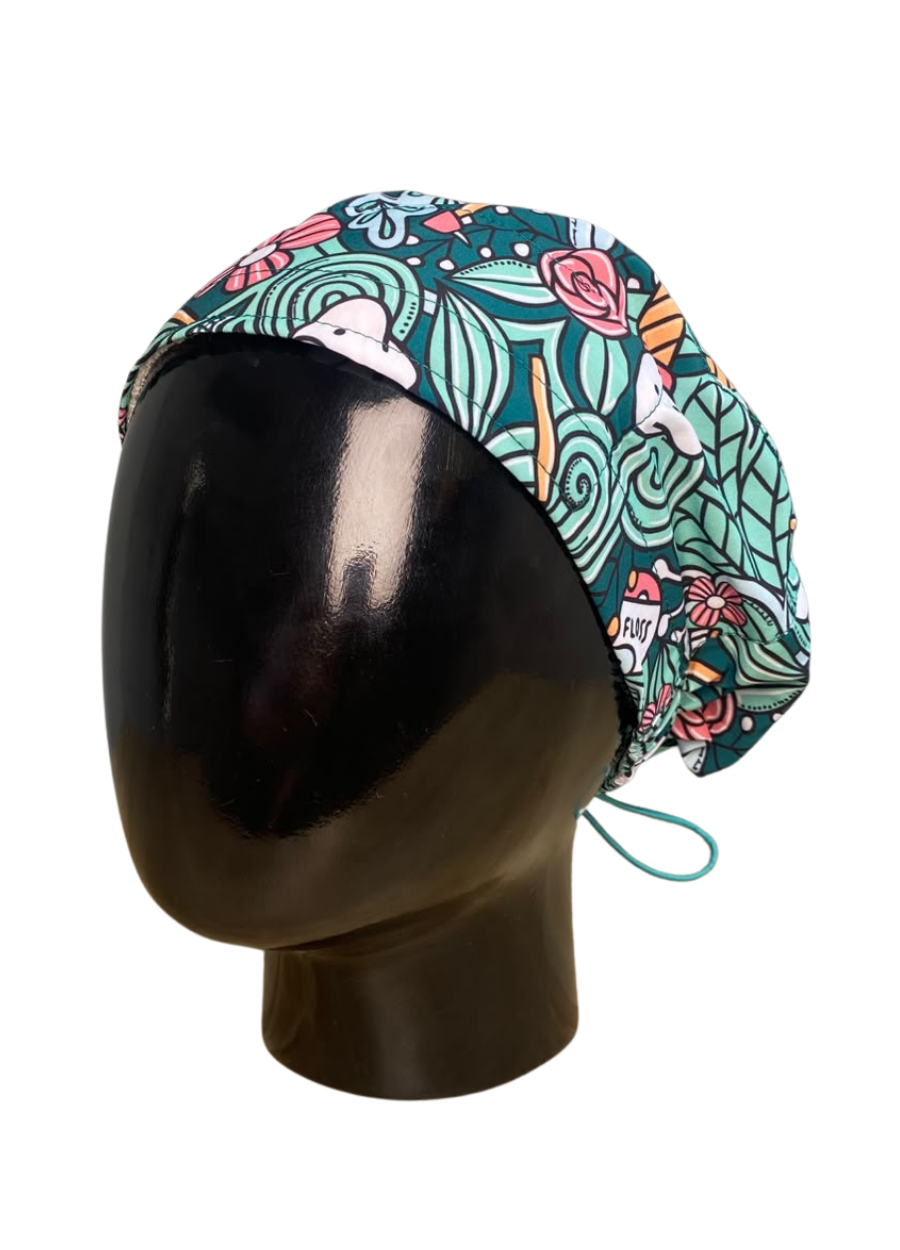 Gorro con diseño Dama Dragon Fly MSGR - Iconos Dentales Verde