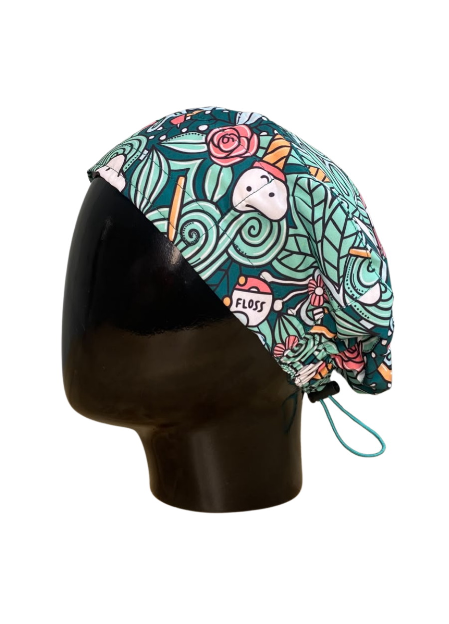 Gorro con diseño Dama Dragon Fly MSGR - Iconos Dentales Verde