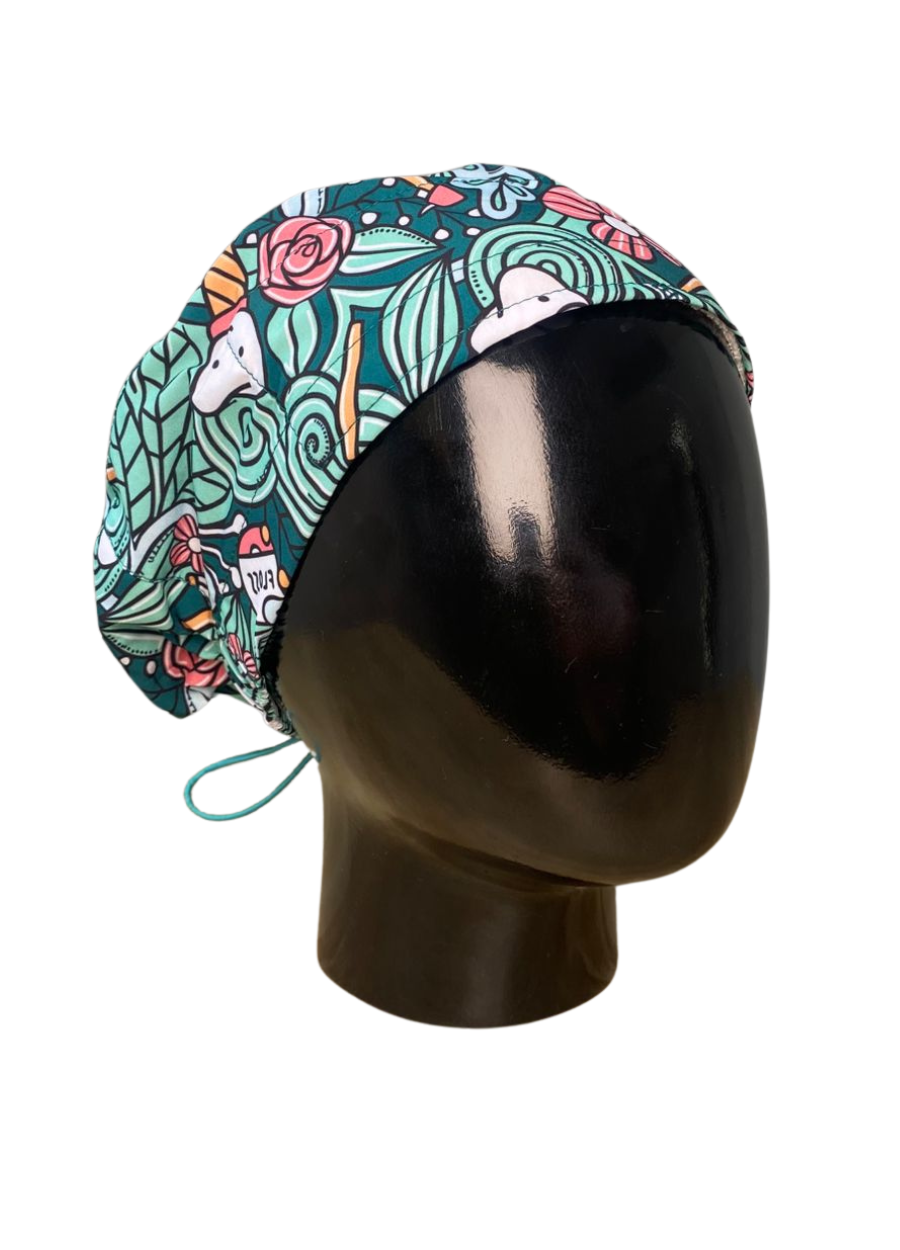 Gorro con diseño Dama Dragon Fly MSGR - Iconos Dentales Verde