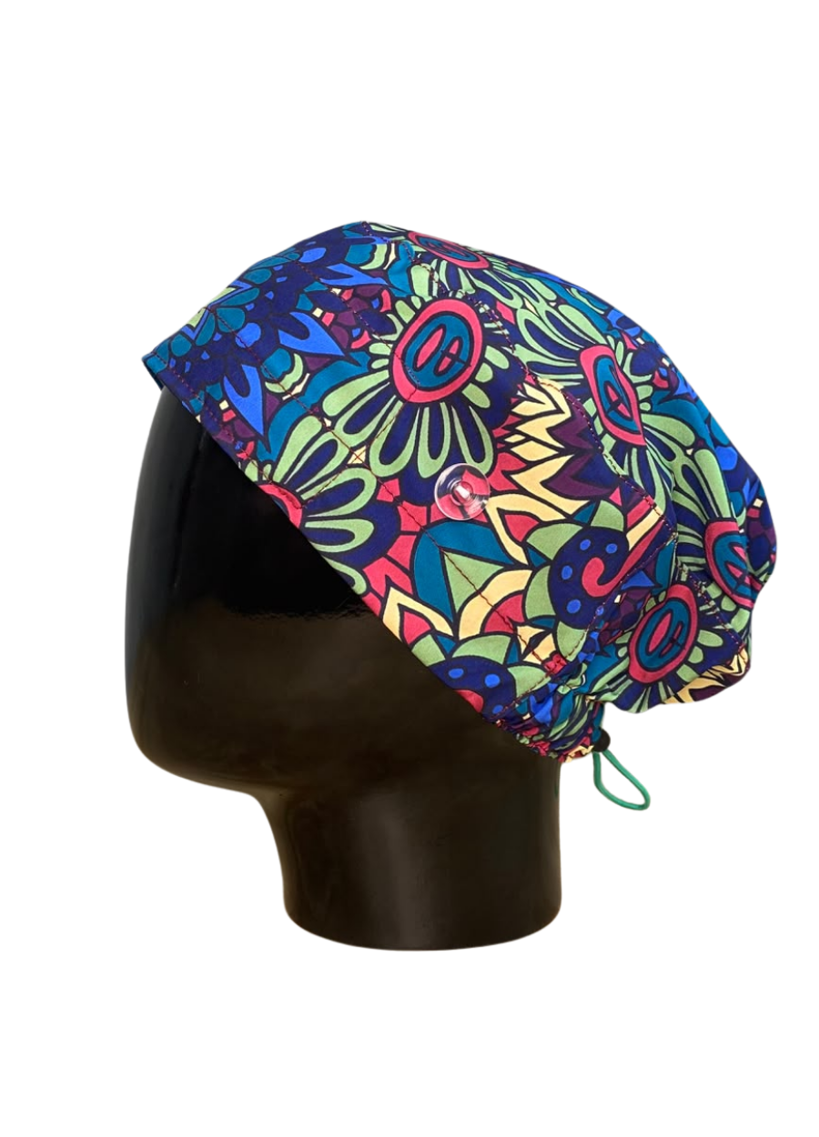 Gorro con diseño Dama Dragon Fly MSGR - Mandala Flores Verde