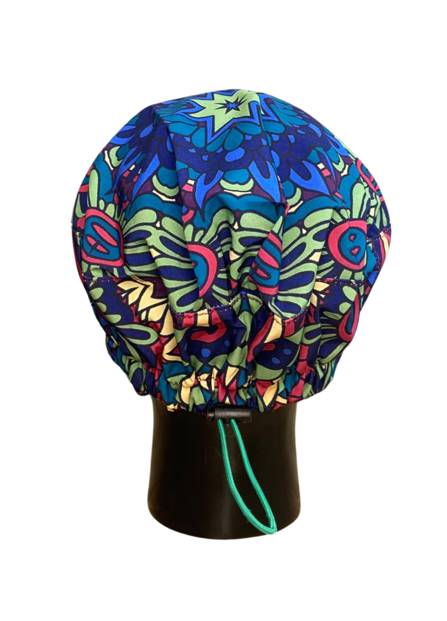 Gorro con diseño Dama Dragon Fly MSGR - Mandala Flores Verde