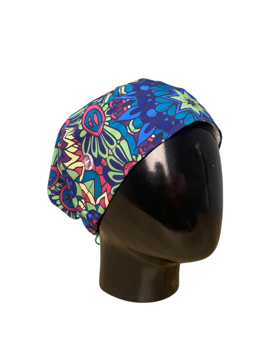 Gorro con diseño Dama Dragon Fly MSGR - Mandala Flores Verde