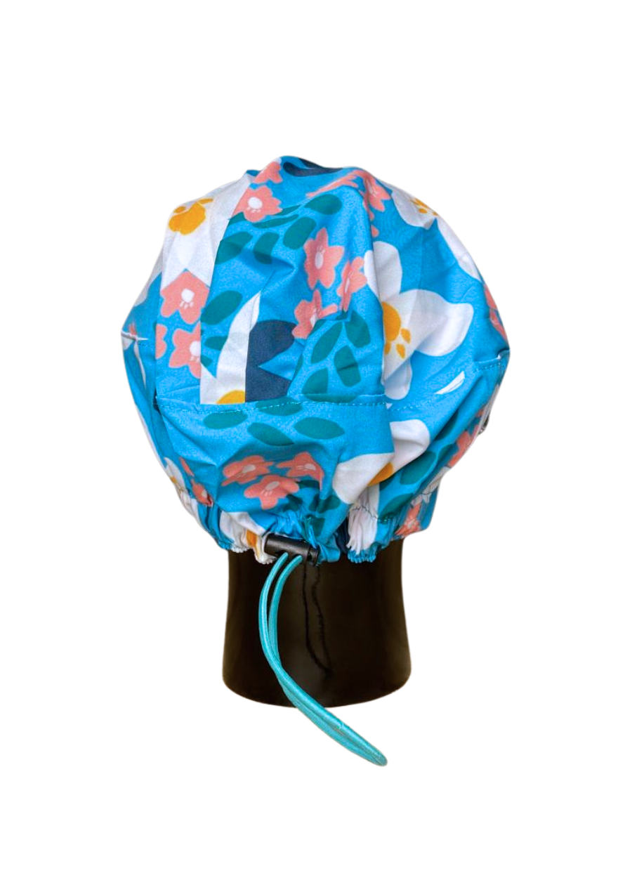 Gorro con diseño Dama Dragon Fly MSGRA - Flores Turquesa