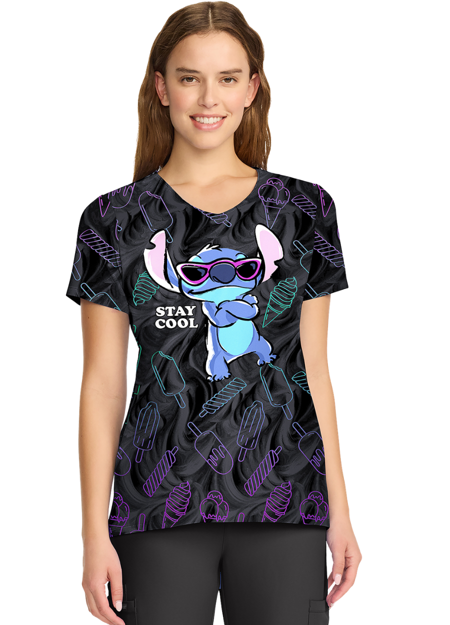 Chaqueta con Diseño Dama Tooniforms Disney TF626 - Stitch Too Cool
