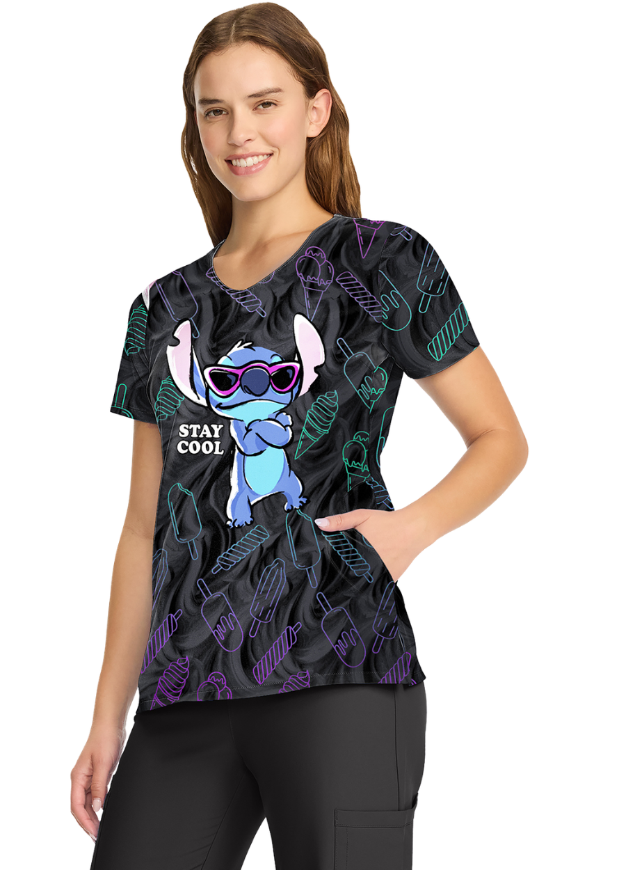 Chaqueta con Diseño Dama Tooniforms Disney TF626 - Stitch Too Cool