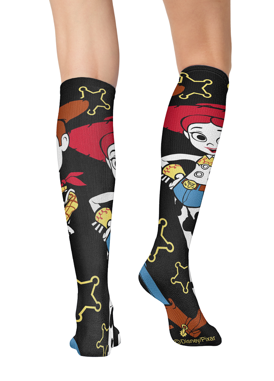Media Antivarices con diseño Dama Cherokee PRINTSUPPORT - Cowboy Camaraderie